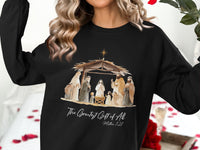 Load image into Gallery viewer, Nativity Scene Graphic The Greatest Gift of All Shirt