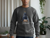 Load image into Gallery viewer, Festive Christmas Tree 'Tis the Reason sweatshirt