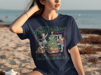 Load image into Gallery viewer, Festive Deck These Halls Christmas Graphic T-Shirt