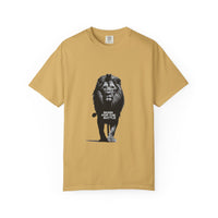 Load image into Gallery viewer, Born for the Battle Graphic Tee with Lion
