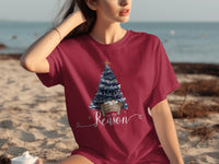 Load image into Gallery viewer, Festive Christmas Tree Design 'Tis the Reason T-shirt