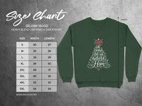 Load image into Gallery viewer, Festive Christmas Sweatshirt Adore Him Design