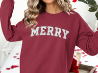 Load image into Gallery viewer, Cheerful Merry Sweatshirt for Festive Celebrations