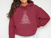 Load image into Gallery viewer, Oh Come Let Us Adore Him Christmas Hoodie