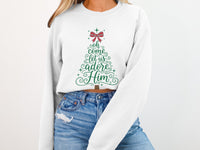 Load image into Gallery viewer, Oh Come Let Us Adore Him Christmas Sweatshirt product