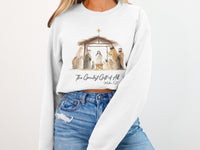 Load image into Gallery viewer, The Greatest Gift of All Matthew 1:21 Sweatshirt