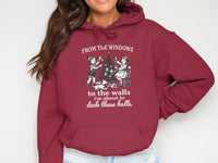 Load image into Gallery viewer, Festive Holiday Hooded Sweatshirt Perfect for Christmas