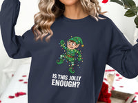 Load image into Gallery viewer, Is This Jolly Enough Elf Graphic Sweatshirt