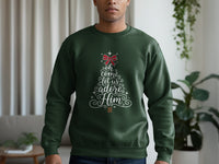 Load image into Gallery viewer, Oh Come Let Us Adore Him Christmas Sweatshirt product