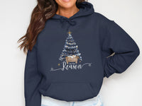 Load image into Gallery viewer, Christmas Tree with Lights 'Tis The Reason Hoodie
