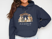 Load image into Gallery viewer, The Greatest Gift of All Matthew 1:21 Hoodie