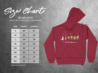 Load image into Gallery viewer, Adorable Holiday Season Cartoon Characters Hoodie